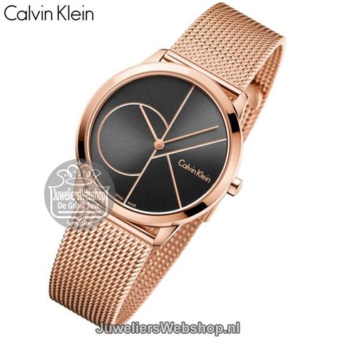 calvin klein horloge dames rose